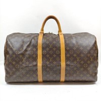 Louis Vuitton Keepall 50 Brown Monogram Travel Bag