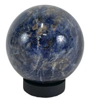 LARGE SODALITE SPHERE - (SMALL CHIP)