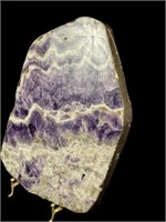 AMETHYST SLICE WITH GOLD FILIGREE