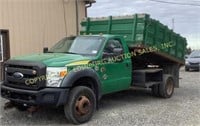 2011 FORD F-550 11FT STAKE BODY DUMP W/ REMOVEABLE