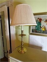Heavy vintage brass lamp