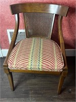 Mcm vintage cane back chair