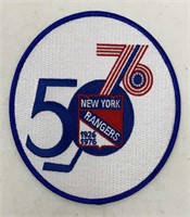 NHL Patch New York Rangers 50 Years 1976
