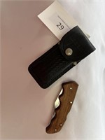 Brownstone Napa Knife with Leather Case