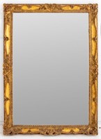 Large Rococo Style Giltwood Mirror