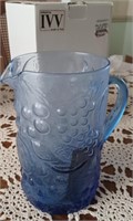 Selezione IVV made in Italy blue glass pitcher