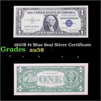 1957B $1 Blue Seal Silver Certificate Grades Choic