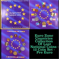 Euro Zone Countries Collection Of Last National Co