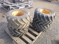 8 Lug Equipment Tires & Rims (QTY 4)
