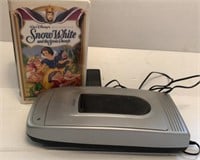Video Cassette Rewinder and VHS Snow White and