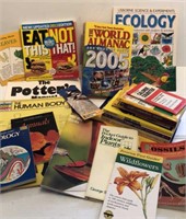 Calorie Counting Books, Bird Pamhlets, Geology,