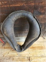 Antique Primitive Farm Leather Horse Collar (3)