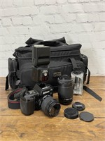 NIKON F90X 35mm Film Camera and Accesories