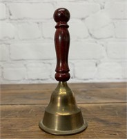 Small Brass and Wood Hand Bell