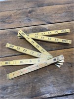 Vintage Lufkin Carpenters Folding Ruler