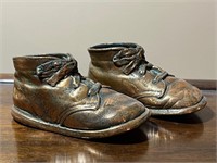 Bronzed shoes