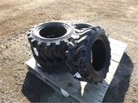 Unused Skid Steer Tires (QTY 4)
