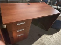 4’ wide like new cherry desk with drawers