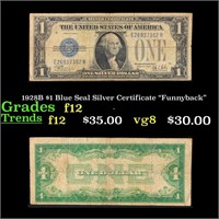 1928B $1 Blue Seal Silver Certificate "Funnyback"