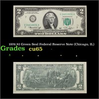 1976 $2 Green Seal Federal Reserve Note (Chicago,