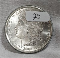 1881-CC Silver Dollar BU