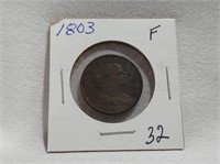 1803 Half Cent F (Porous)