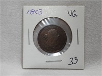 1803 Half Cent VG-Scratches