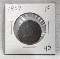 1809 Half Cent F