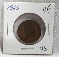 1825 Half Cent VF