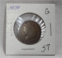 1834 Half Cent G
