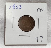 1863 Cent AU