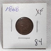 1868 Cent XF