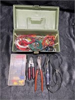 PLANO TACKLEBOX WITH MISC ELECTRICAL