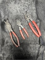 1 SNAP ON 2 BLUE POINT SNAP RING PLIERS