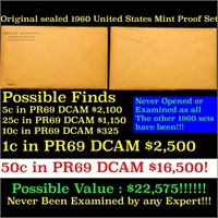 Original sealed 1960 United States Mint Proof Set!