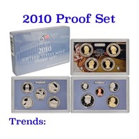 2010 Mint Proof Set In Original Case! 14 Coins Ins