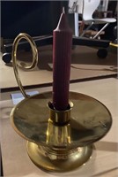 Vintage Brass candle holder with handle