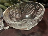 Crystal bowl with tag Waterford