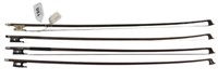 (4) Violin bows; (1) Germany 29" overall,