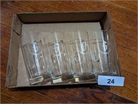 (4) Glasses Marked w/ a G