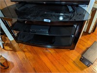 Glass Top TV Stand w/ DVD Player