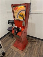 Old RED Zamperla THE BULL strength tester arcade