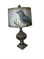Distressed French-Style "Bird" Table Lamp - 27"