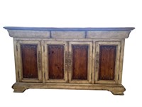 Custom Distressed Buffet Cabinet-Wood