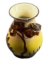 French Majolica Vase w/ Cicada