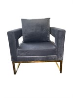 Modern Style Grey Conversation Chair - Matching