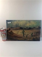 Desert painting beautiful signed see photos 132