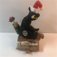 Bear with santa hat gone fishing 172