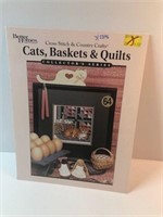 Better Holmes Cross Stich Cats, Basket & Quilt