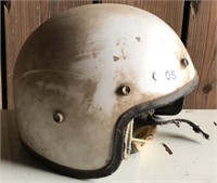 Vintage Nesco Deluxe Motorcycle Helmet
